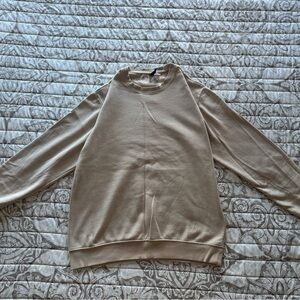 Beige Crewneck Sweatshirt